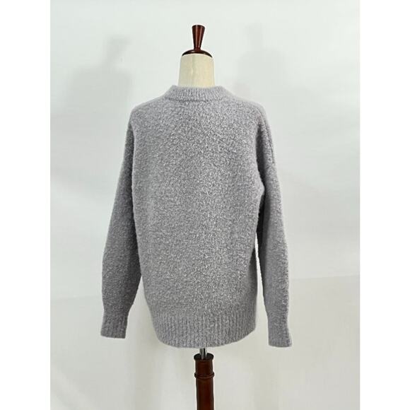 JENNI KAYNE Sz XS Boucle Cocoon Crewneck Pullover Sweater Frost - Picture 7 of 12